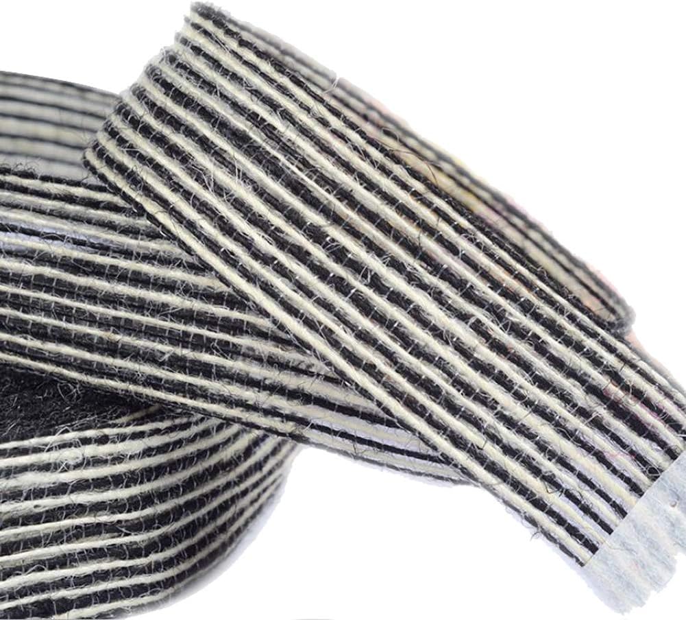 111yards 1.1inch Width Colorful Hemp Lace Tape Fringe Trim Tassel Sewing Manual DIY (Black)