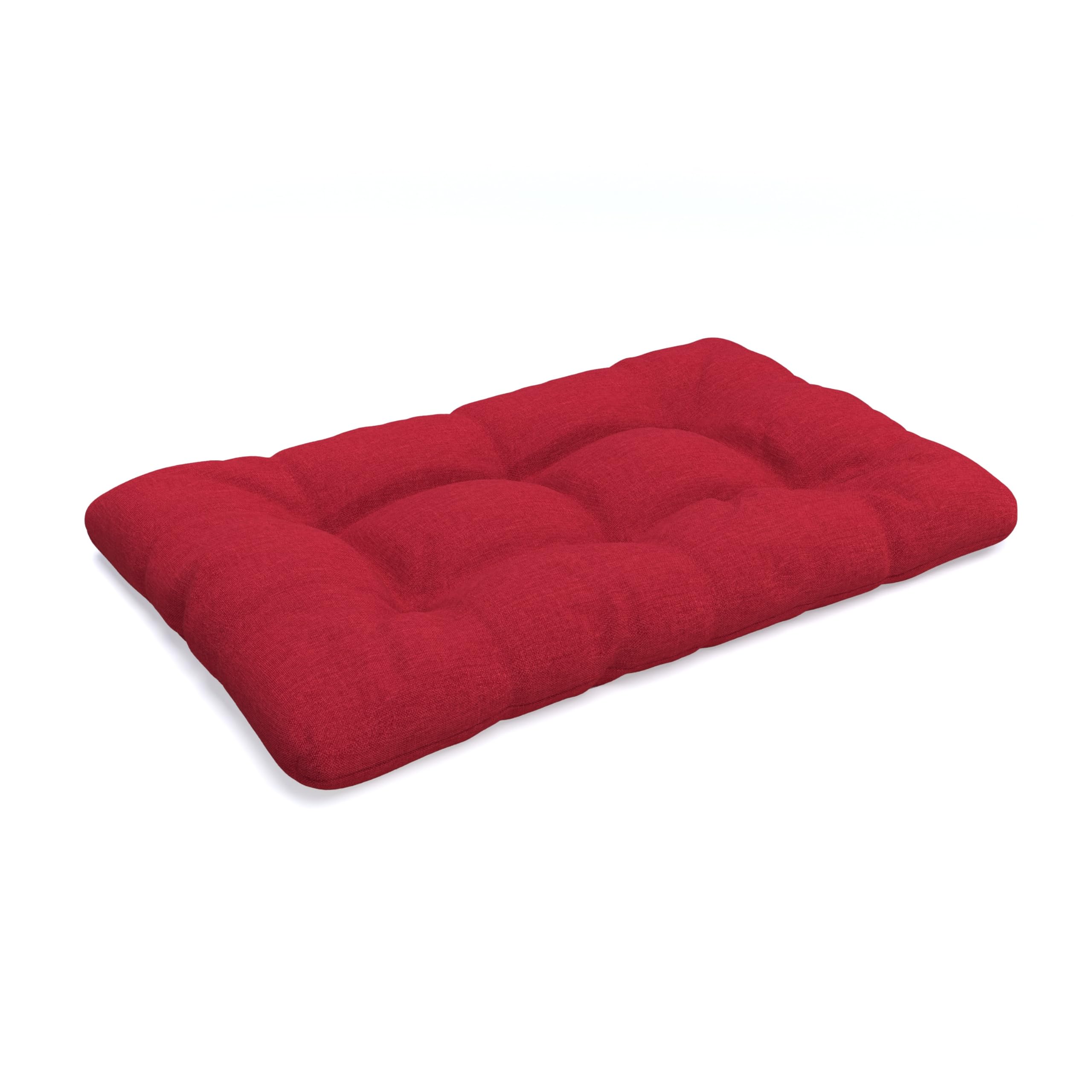 POKAR Euro Pallet Quilted Pillow - 1x Seat Cushion 120 x 80cm, Garden Pillows, Pallet Garden Sofa Bench Furniture, Patio, Without Pallets, Red