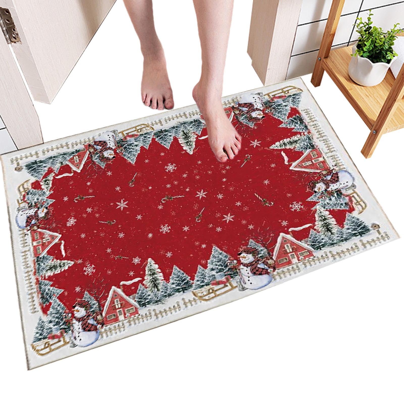 Tapis de Noël arbre flocon de neige idée cadeau maison d'hôtes