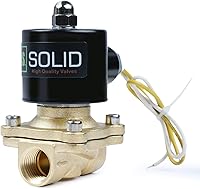 Vista 18 de U.S. Solid Válvula solenoide eléctrica de latón de 3/4 pulgada, 110V CA, normalmente cerrada, para agua no potable, aire y diésel