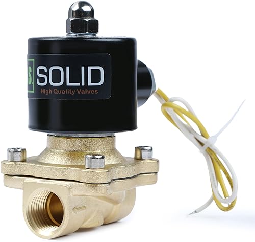 Miniatura 18 de U.S. Solid Válvula solenoide eléctrica de latón de 3/4 pulgada, 110V CA, normalmente cerrada, para agua no potable, aire y diésel