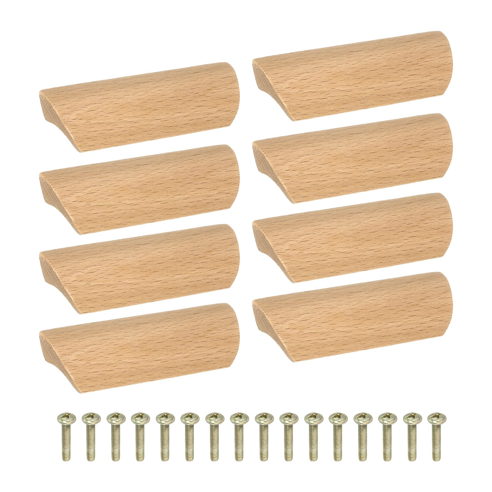 Poignées de tiroir en bois de hêtre 64 mm pour réparer et remplacer vos boutons