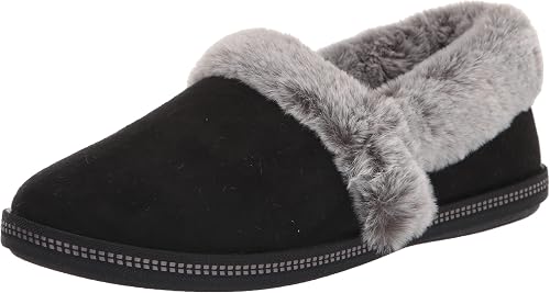 Skechers Pantuflas Cozy Campfire-Team Toasty para mujer, Neg