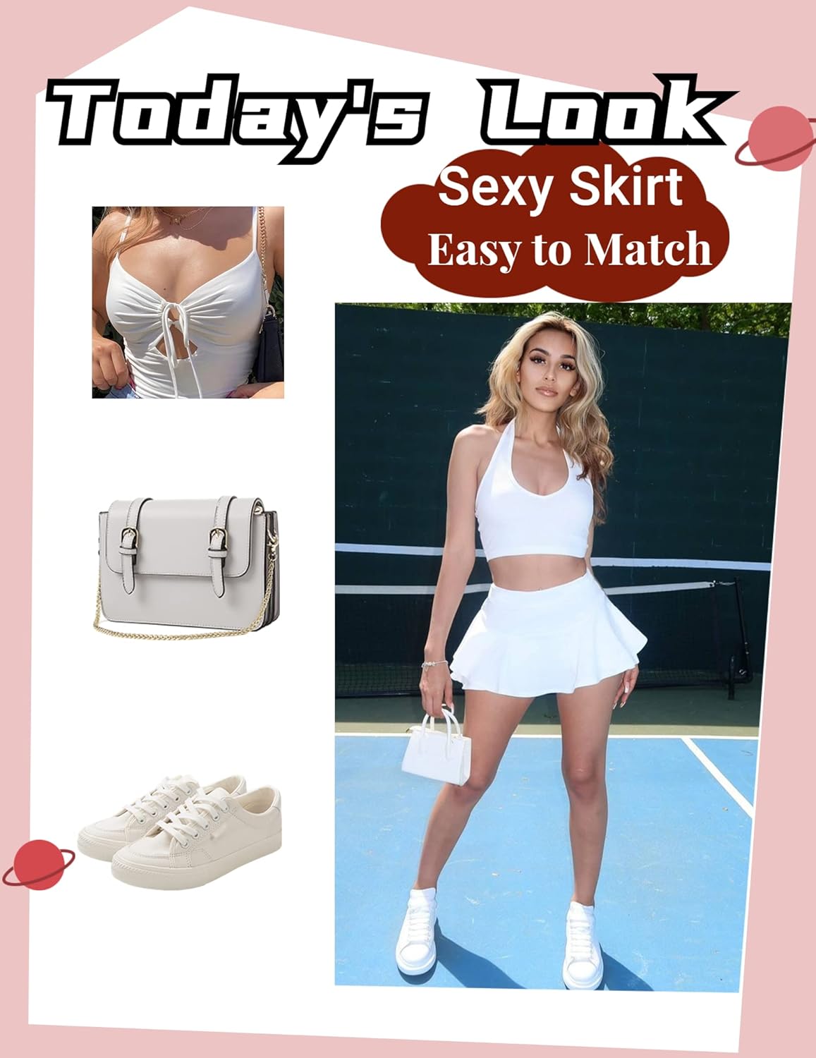 Avidlove Mini Skirt for Women Sexy Solid Ruffle Trim Lingerie Skirt Short High Waist Two Layer Hem Skirt - Image 4