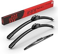 Vista 112 de BERG REGEN 22"+19" Limpiaparabrisas con juego de repuesto trasero de 10 pulgadas para Mazda CX-3 2016 2017 2018 2019 – Calidad genuina del OEM