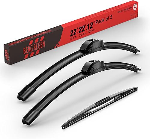 Miniatura 112 de BERG REGEN Juego de limpiaparabrisas de 26+16 pulgadas con limpiaparabrisas trasero de 12 pulgadas de repuesto para Subaru Crosstrek 2013-2017