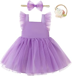 Toddler Baby Girl Flower Dresses Summer Backless Bowknot Princess Dress Wedding Birthday Party Tulle Dress - Buy now