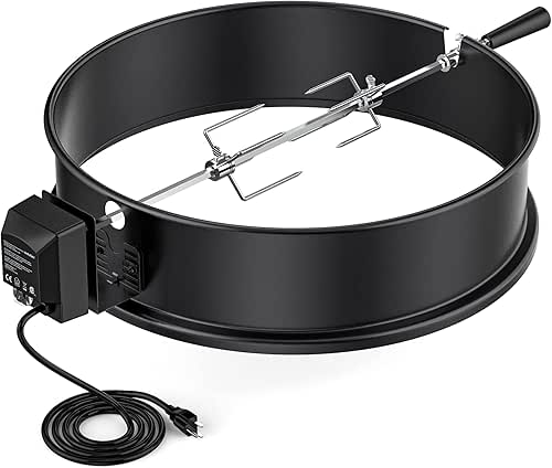 onlyfire Rotisserie Ring Kit for Weber 22-1/2-Inch Charcoal Kettle Grill