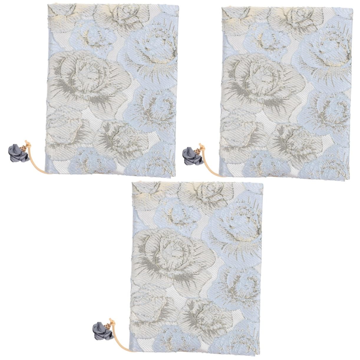 DOITOOL 3 Piezas Libros de Cubierta Decorativa Mano Protección para Libros con Floral para Notas y Textos