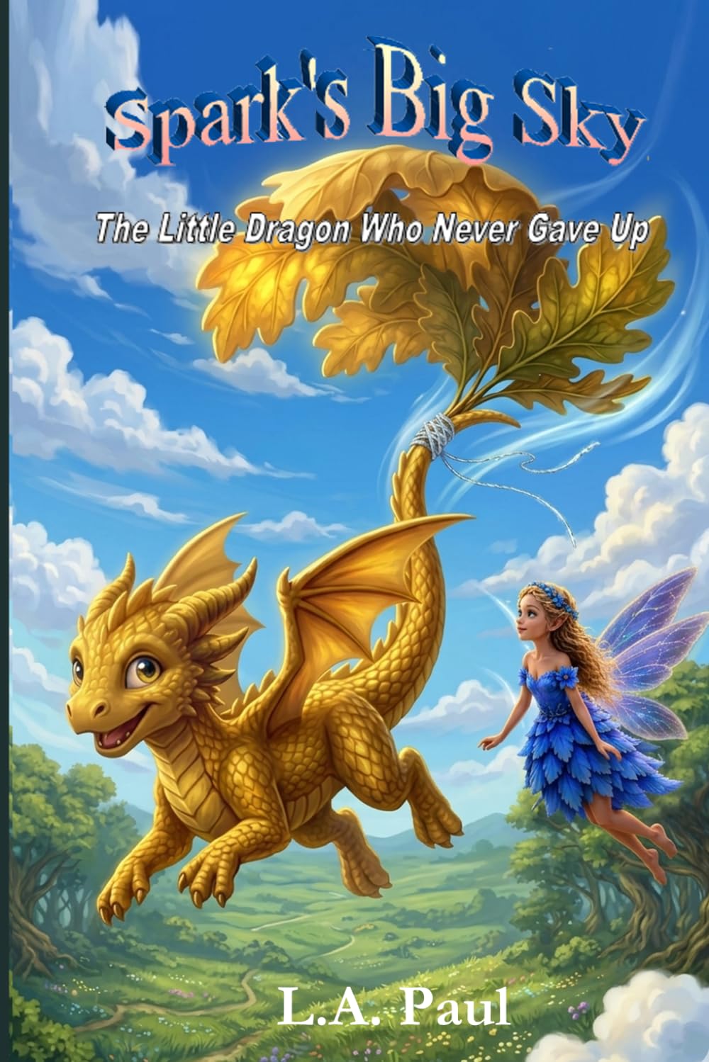 Spark's Big Sky: A Heartwarming Fantasy Adventure About Courage, Friendship, and a Very Clumsy Little Dragon How Wouldn't Give Up (Spark the Dragon Adventure Series)