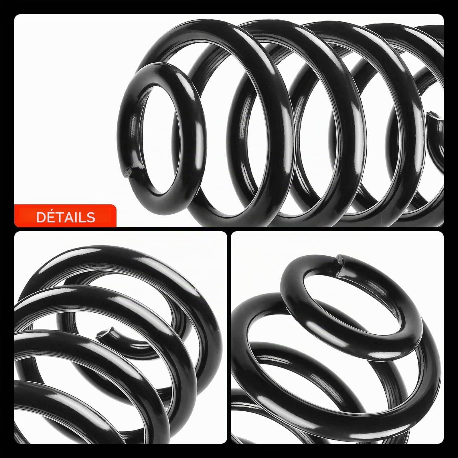 Frankberg 2 ressorts de suspension pour essieu arrière RX6666 | Compatible avec Vito Bus W639, Viano W639, Vito/Mixto Kasten W639