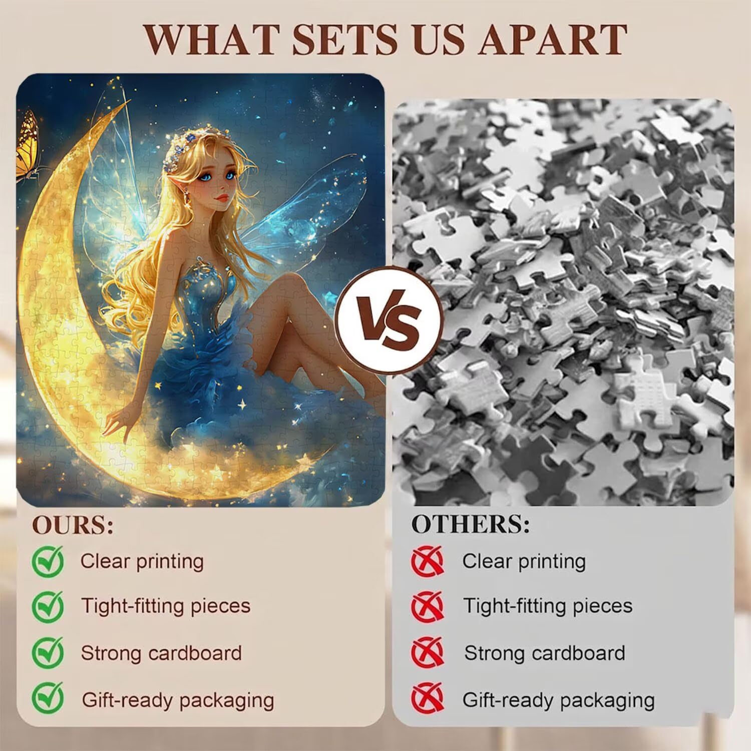 Bellezza luna Puzzle 1500 Pezzi per Adulti, Puzzle in Legno - Collezione Classica con Poster Incluso - Sfida di Concentrazione e Passatempo Antistress, Gioco Educativo per Famiglia, 87 x 57 cm f0-740