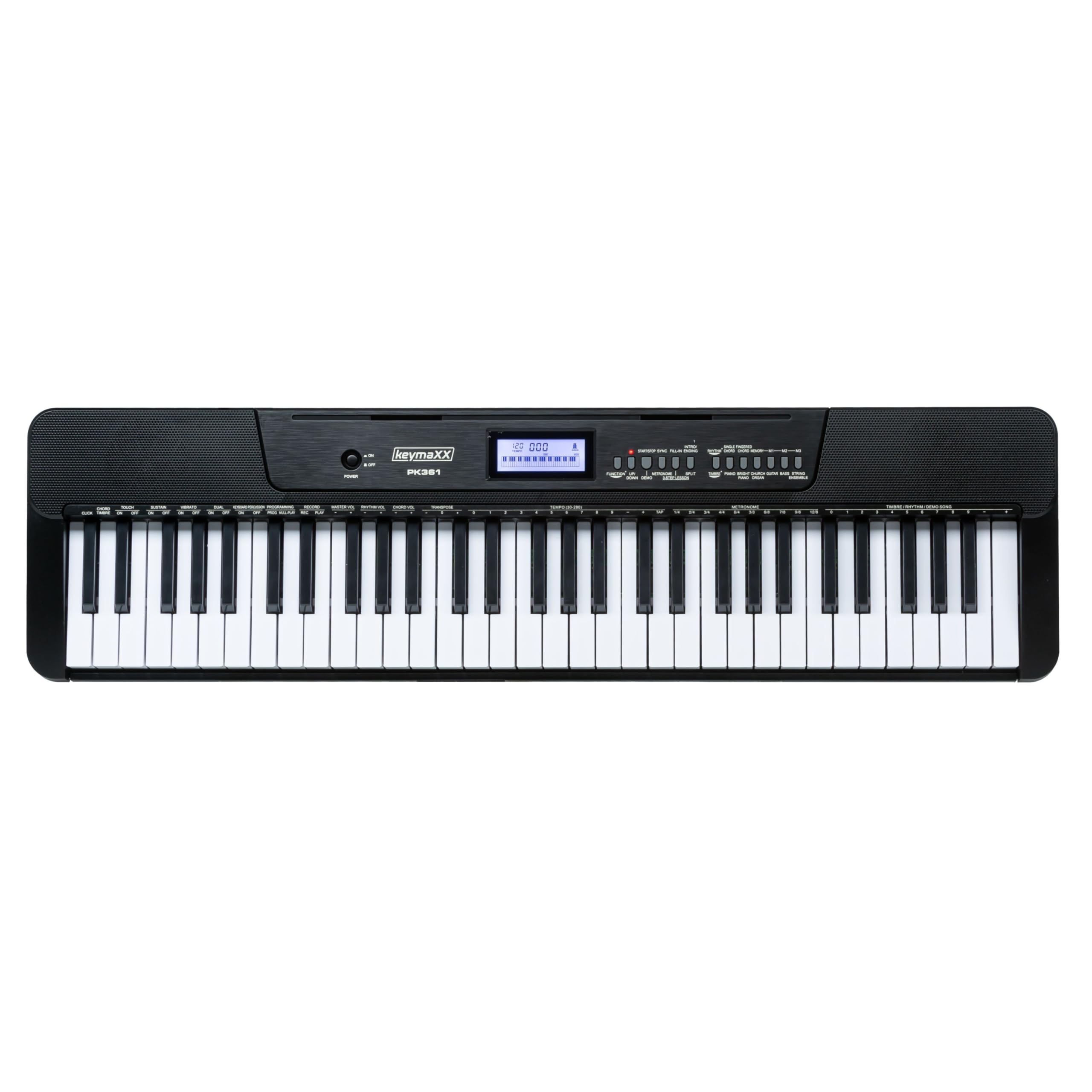PK361 Home Keyboard: Das Musikwunder – 61 MidSize-Tasten, 430 Sounds, 300 Rhythmen, Perfekt für Einsteiger