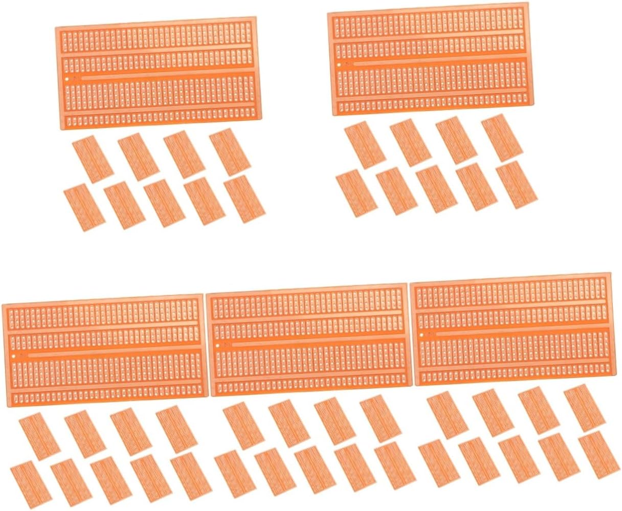 Gatuida 50pcs Pcb Board Prototype Soldering Practice Strip Board Electronic Projects