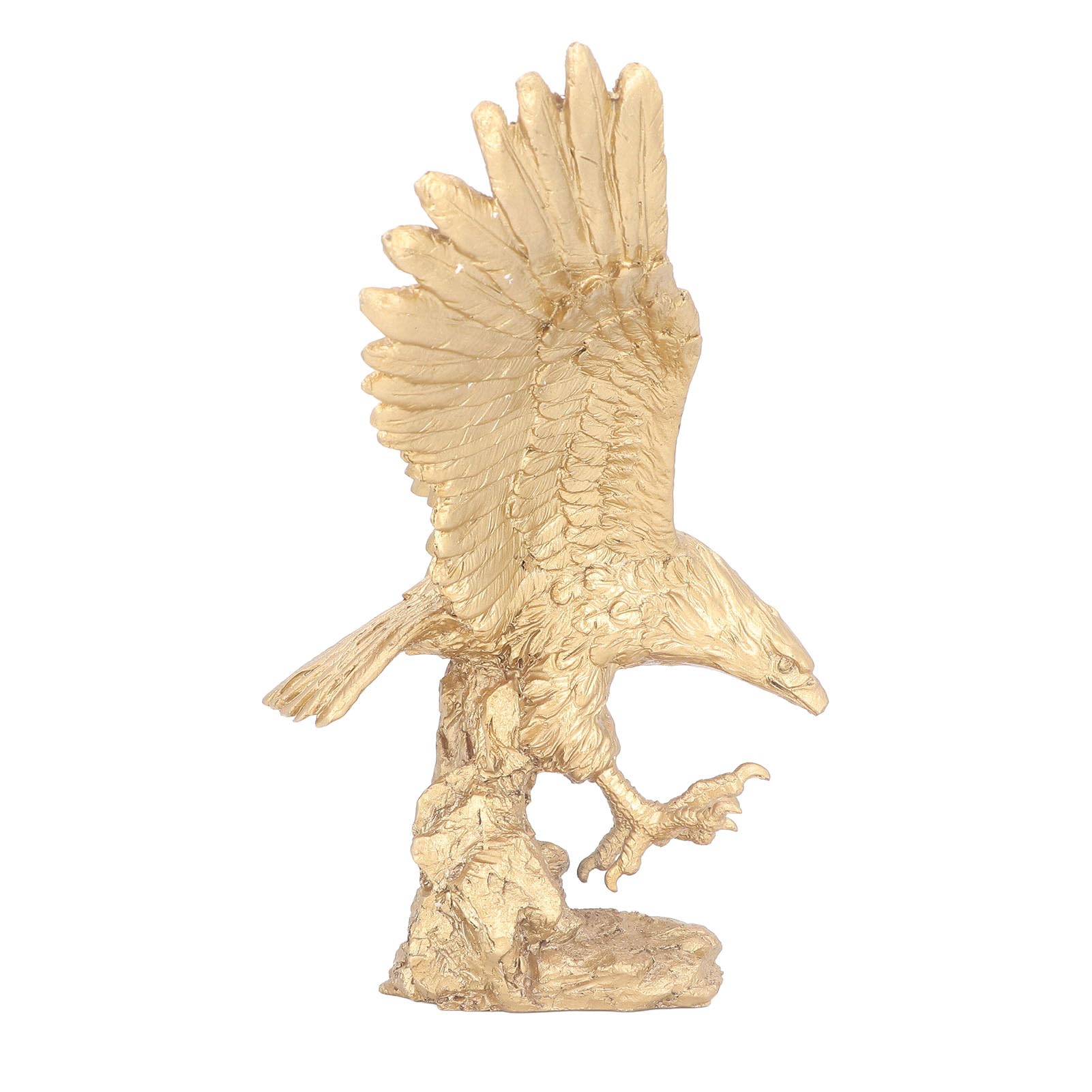 Sculpture d'aigle en résine avec base épaisse stable pour meuble TV