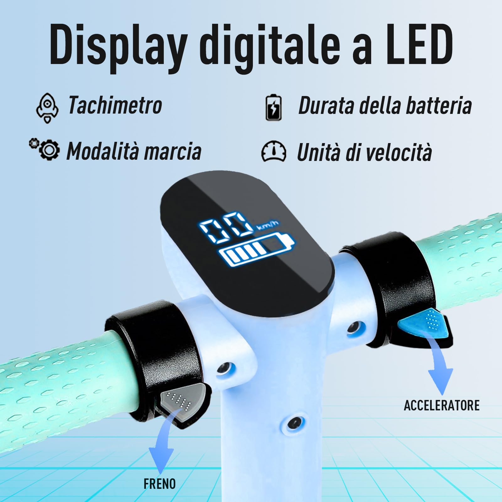 Monopattino Elettrico Per Bambini 6-16 Anni | Leggero E Pieghevole | Fino A 14 Km/h - Foto 10