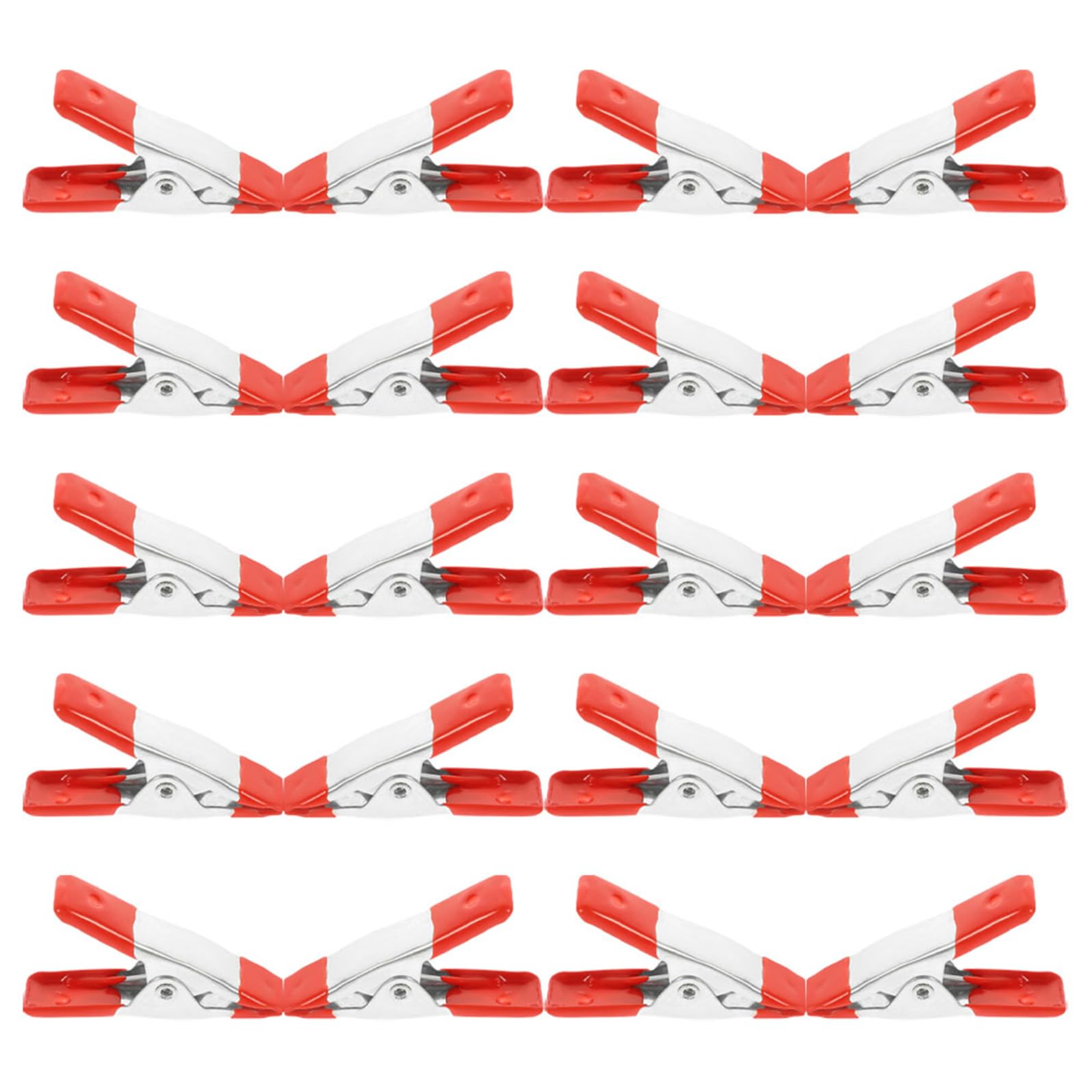 Pinces à ressort métalliques robustes en acier galvanisé avec embouts de protection, 5 cm