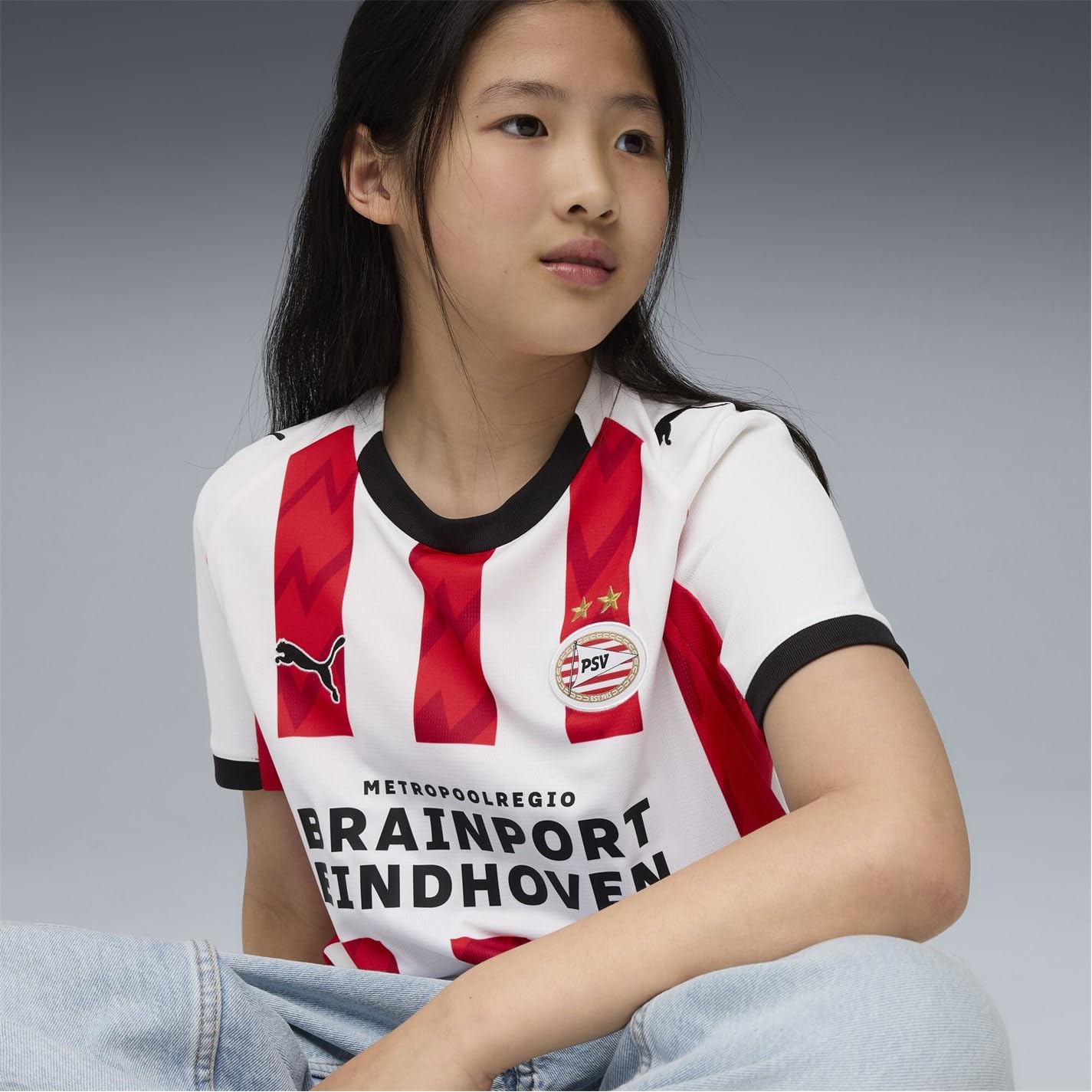 Puma Camiseta de manga corta para niños PSV Home 2025 2026