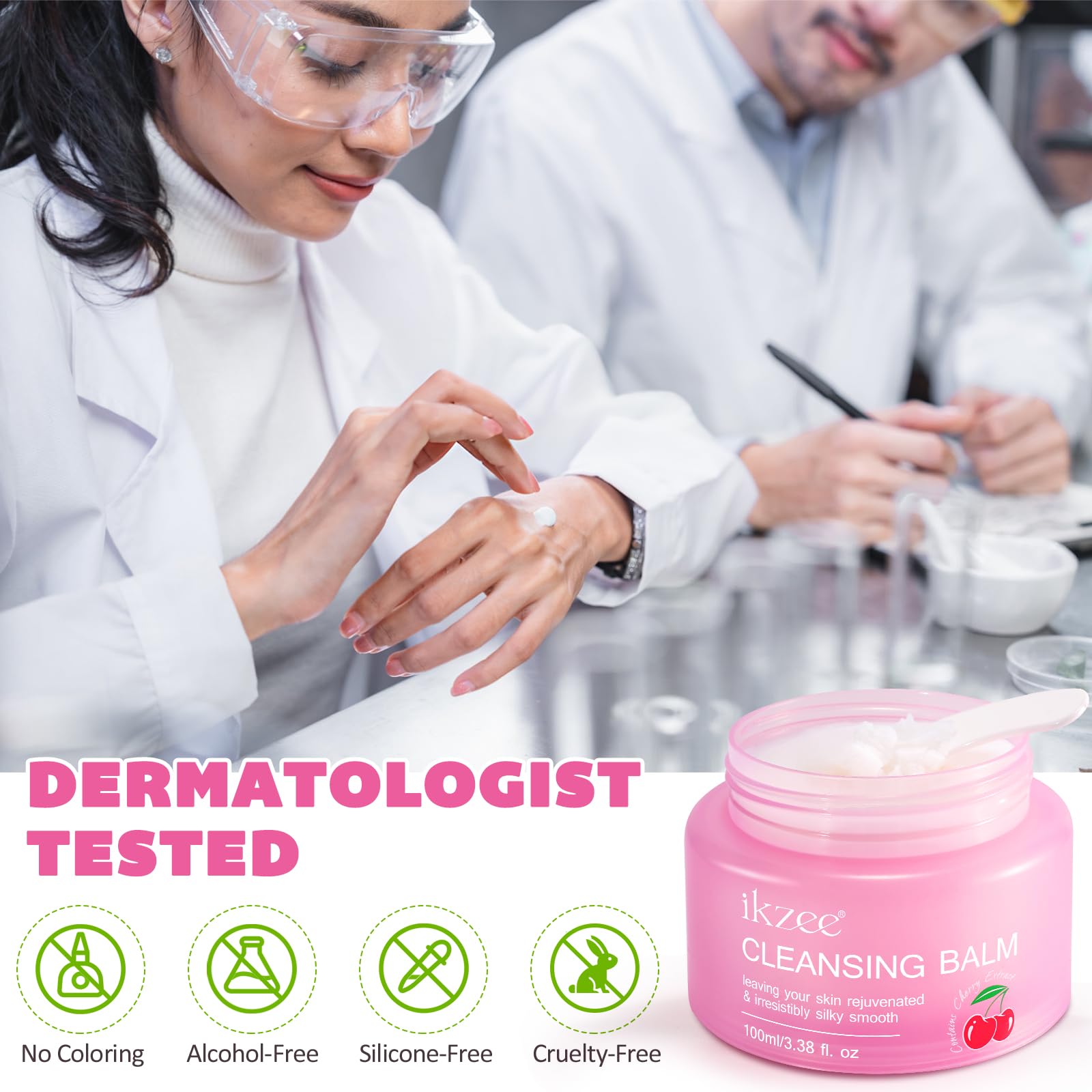 Baume nettoyant, baume démaquillant, nettoyant pour la peau, baume démaquillant pour femme, maquillage fondant, baume nettoyant, cosmétique, doux, 100 g