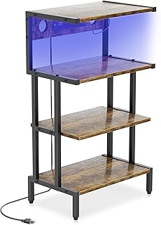 Aquzee Video Game Console Shelf, Stereo Racks - Media Stand with Outlet ...