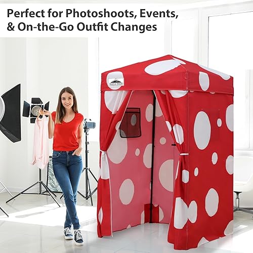 Vista 247 de EAGLE PEAK Flex - Toldo emergente ultra compacto de 4 x 4, refugio solar, vestidor, toldo portátil de privacidad tipo cabana para piscina, sesiones