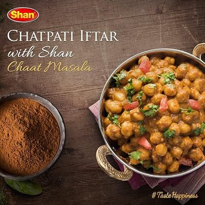 Shan - Chaat Masala Seasoning Mix (100g) - Spice Packets for Tangy and Spicy Garnish (Pack of 3)