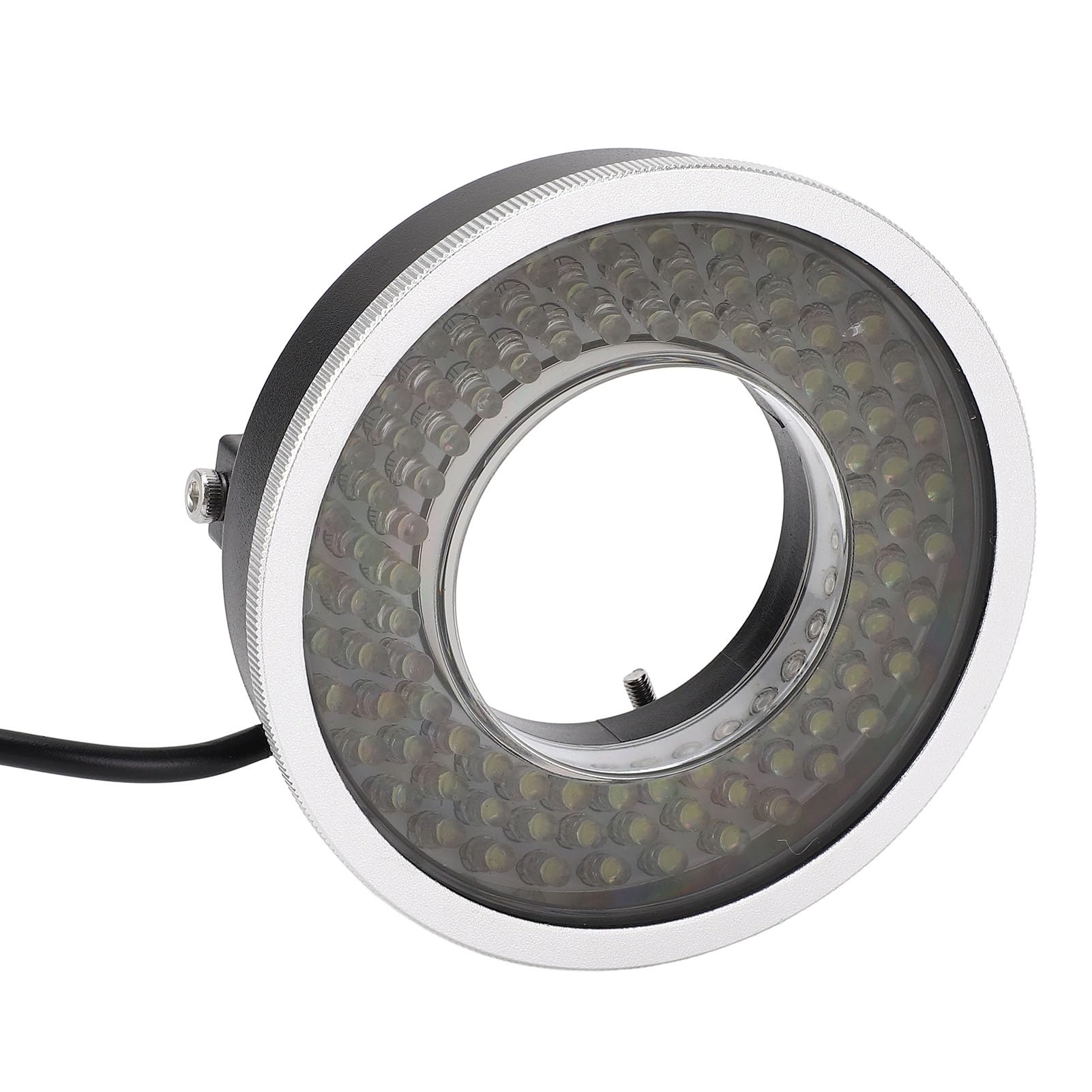 Microscopio Fuente de Luz Polarizada Luz Circular LED óptico de Metal 96 Cuentas Apertura Giratoria Visualización Clara para Inspección de Cámara Estéreo Trinocular Binocular Monocular