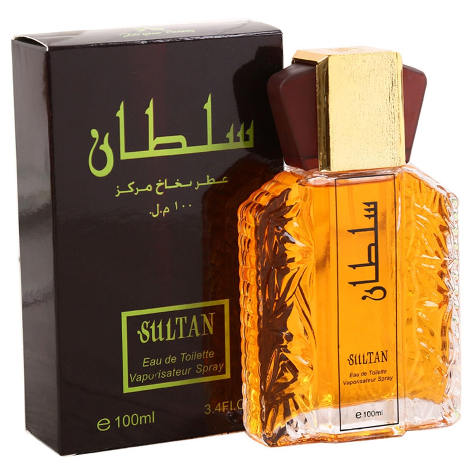 Dubai Cologne For Men, Elegant & Long Lasting Scent, Arabic Cologne For Men, Sultan Eau De Toilette Vapurisateur Spray (B)