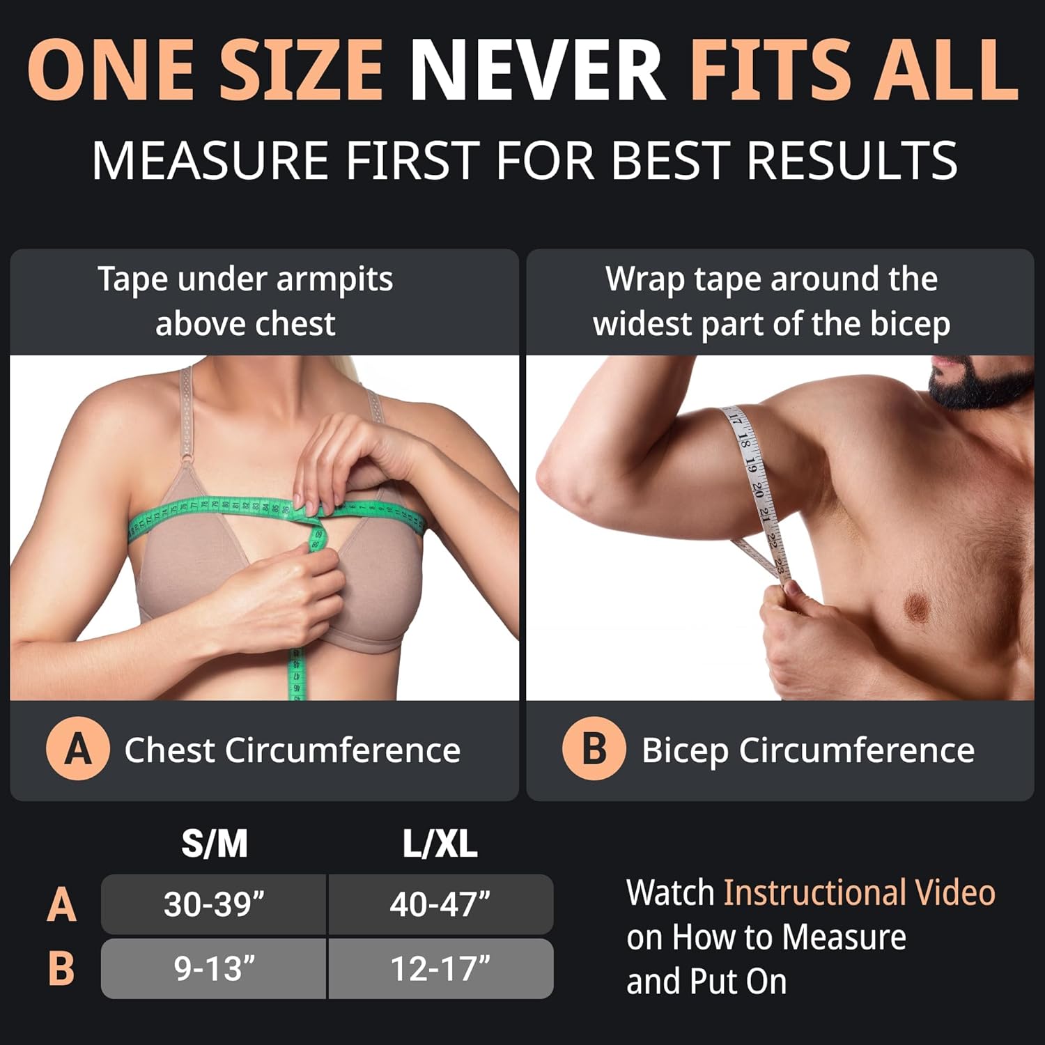 FIGHTECH Shoulder Brace for Torn Rotator Cuff for Men and Women - 4 Sizes - Support & Pain Relief (Black, Large/X-Large) - Image 2