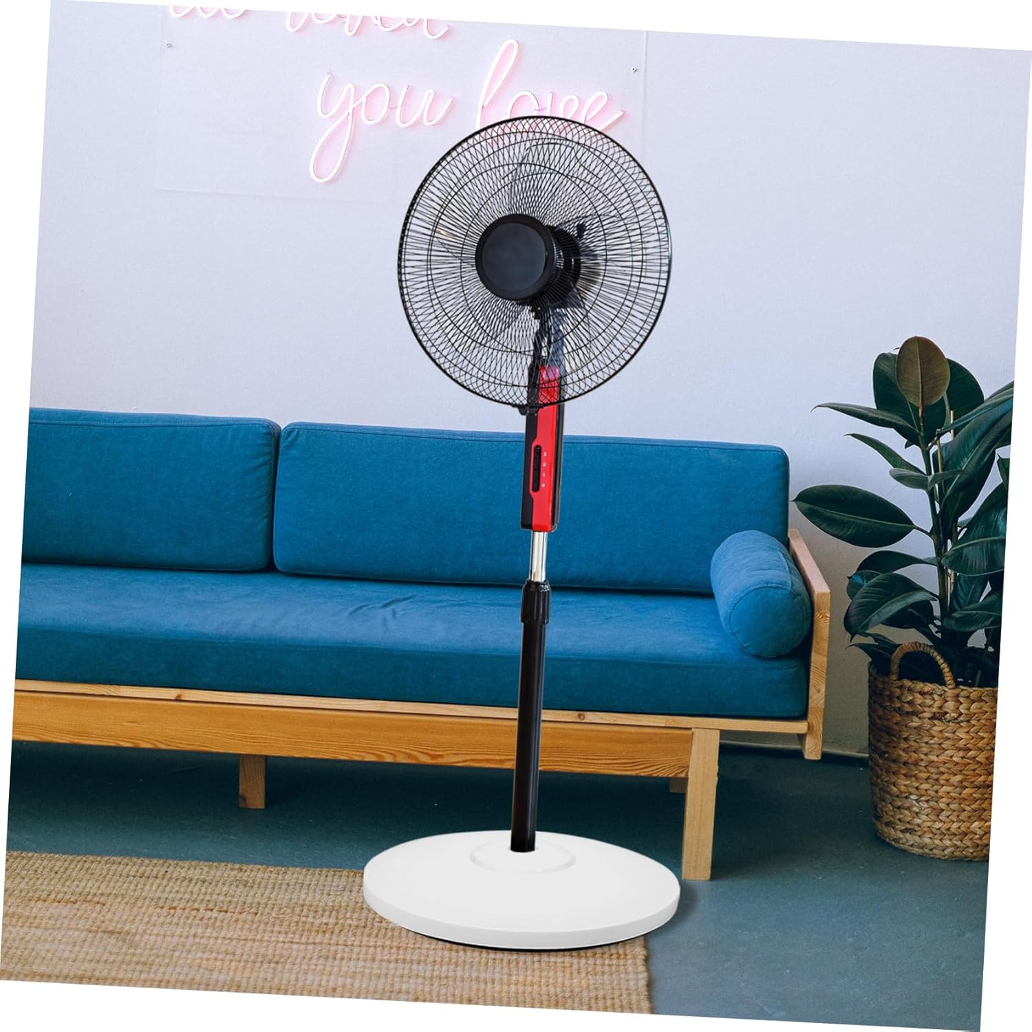 Support Chassis for Floor Fan 15.3 in Electric Fan Base Heavy Duty Stand Plastic for Home Cooling