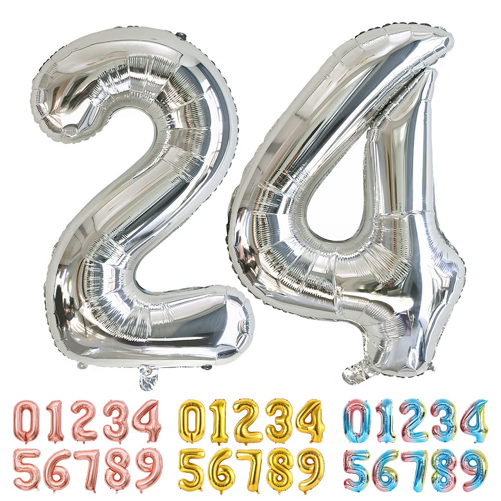 Foil Globo Número 5 Azul 40" (101cm), Inflable Helio o aire, Gigante Numeros 0-9, 10-19, 20-29, 30-100, Grande Globos Decoración para La Boda Aniversario y Cumpleaños Fiestas — view 128