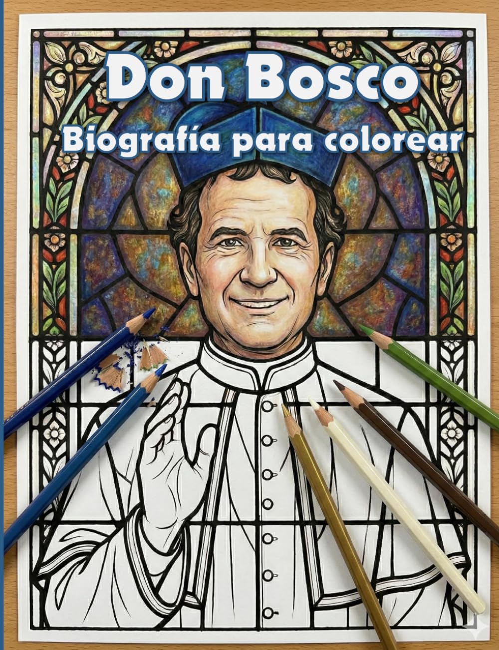 Historia de don Bosco para colorear: Libro juvenil para aprender y disfrutar