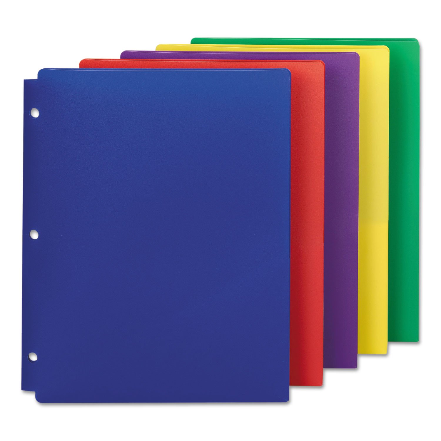 Smead Poly Snap-in Two-Pocket Folder, Letter Size, Assorted Colors, 10 per Pack (87939), Red, 1 X Pack of 10 - Image 3