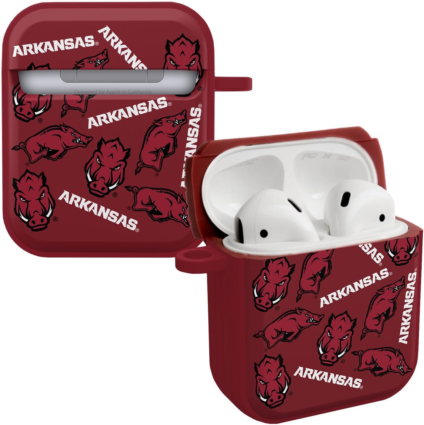 Affinity Bands Arkansas Razorbacks HDX Case Cover Compatible with Apple AirPods Pro 1 & 2 (Classic)