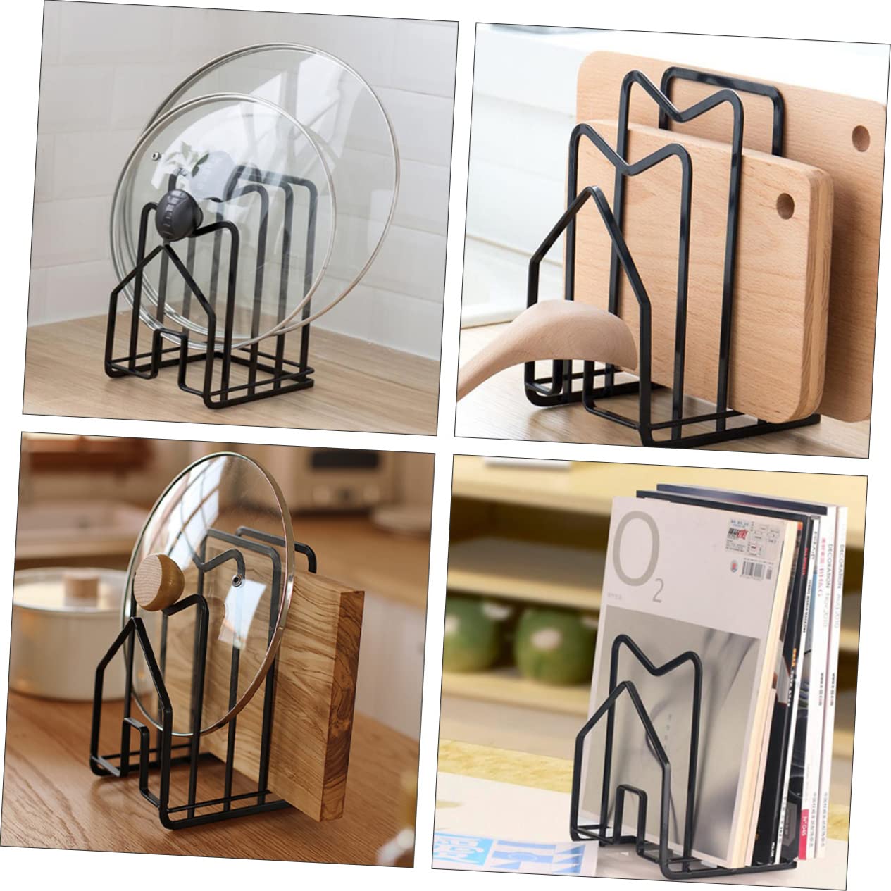 Soporte Para Tapas De Ollas Estante De Almacenamiento Utensilios De Cocina Multifuncional