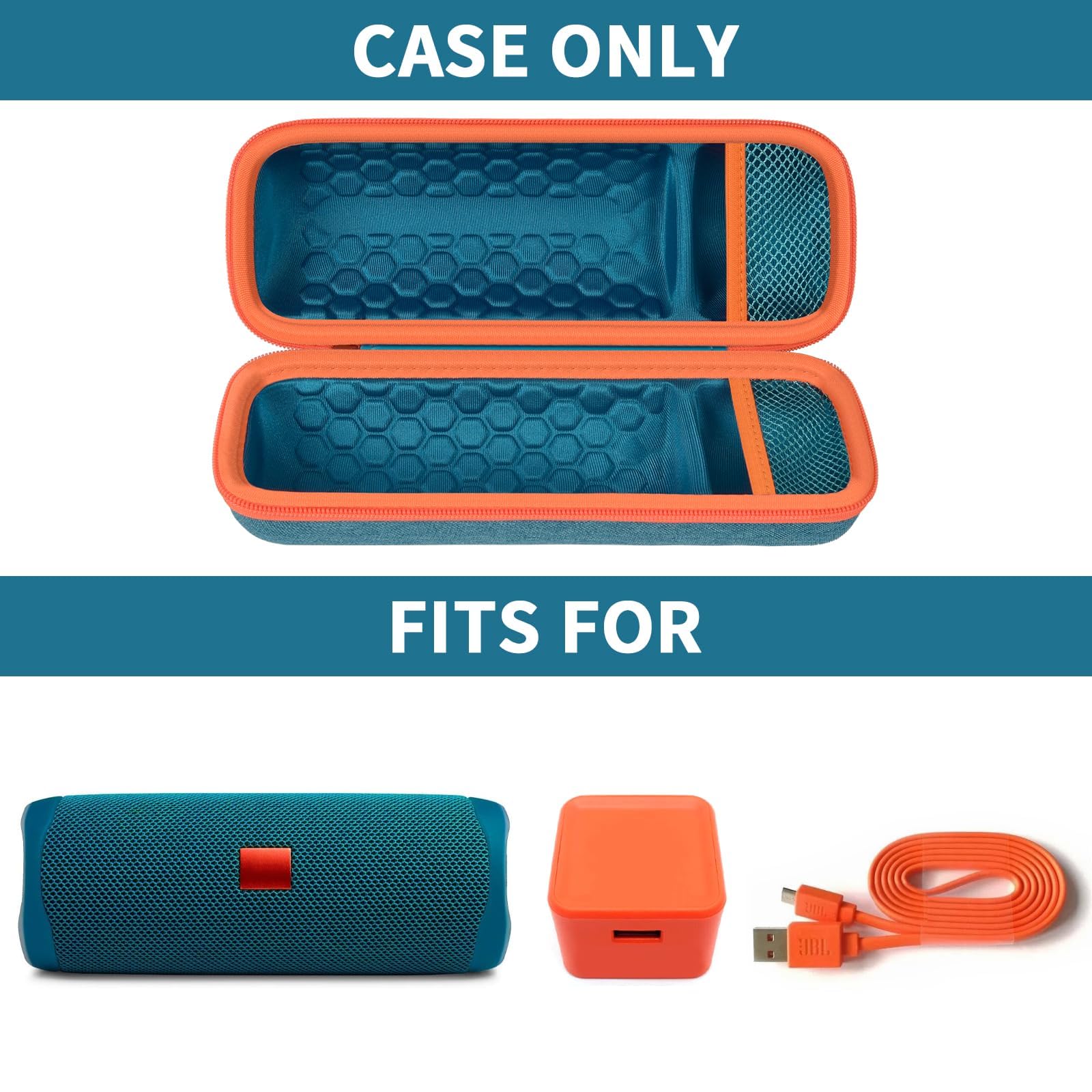 Case & Case for JBL Flip 6 & 5 Protective Case for JBL Flip Essential 2, Accessories, Waterproof, Practical Speaker Case, Green - Image 2