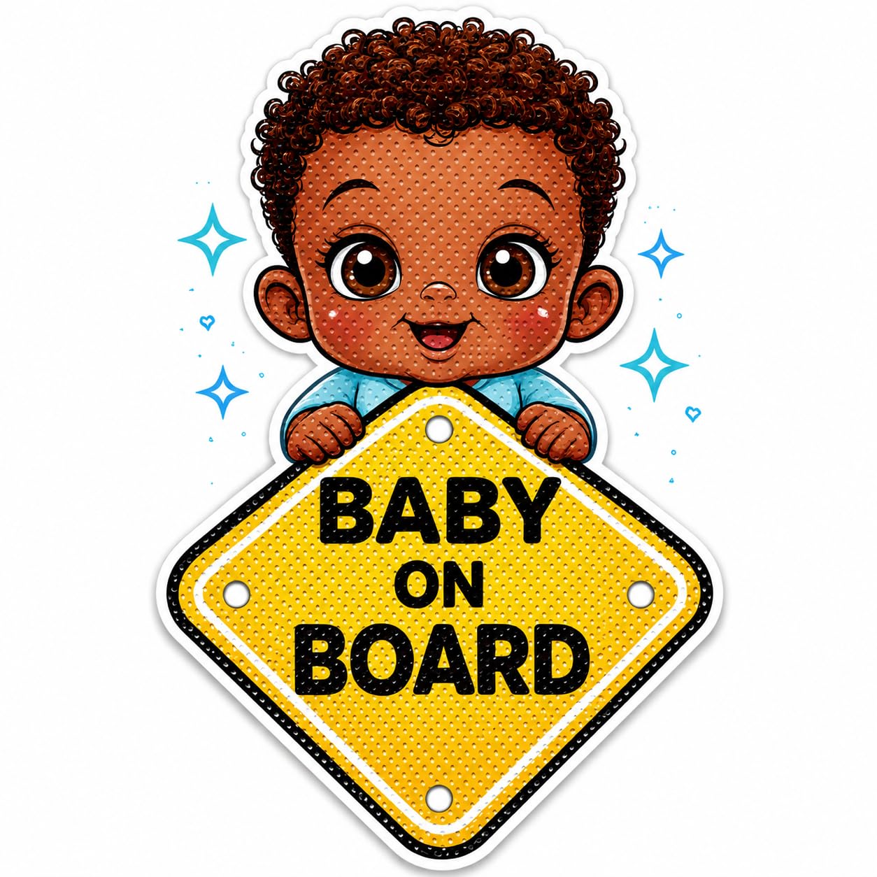 Baby on Board Car Sticker for Baby Girl โ Waterproof Vinyl Window Decal, High Visibility Safety Sign for Cars, SUVs & Trucks, Easy Apply & Remove, Cute Baby Girl On Board Sticker