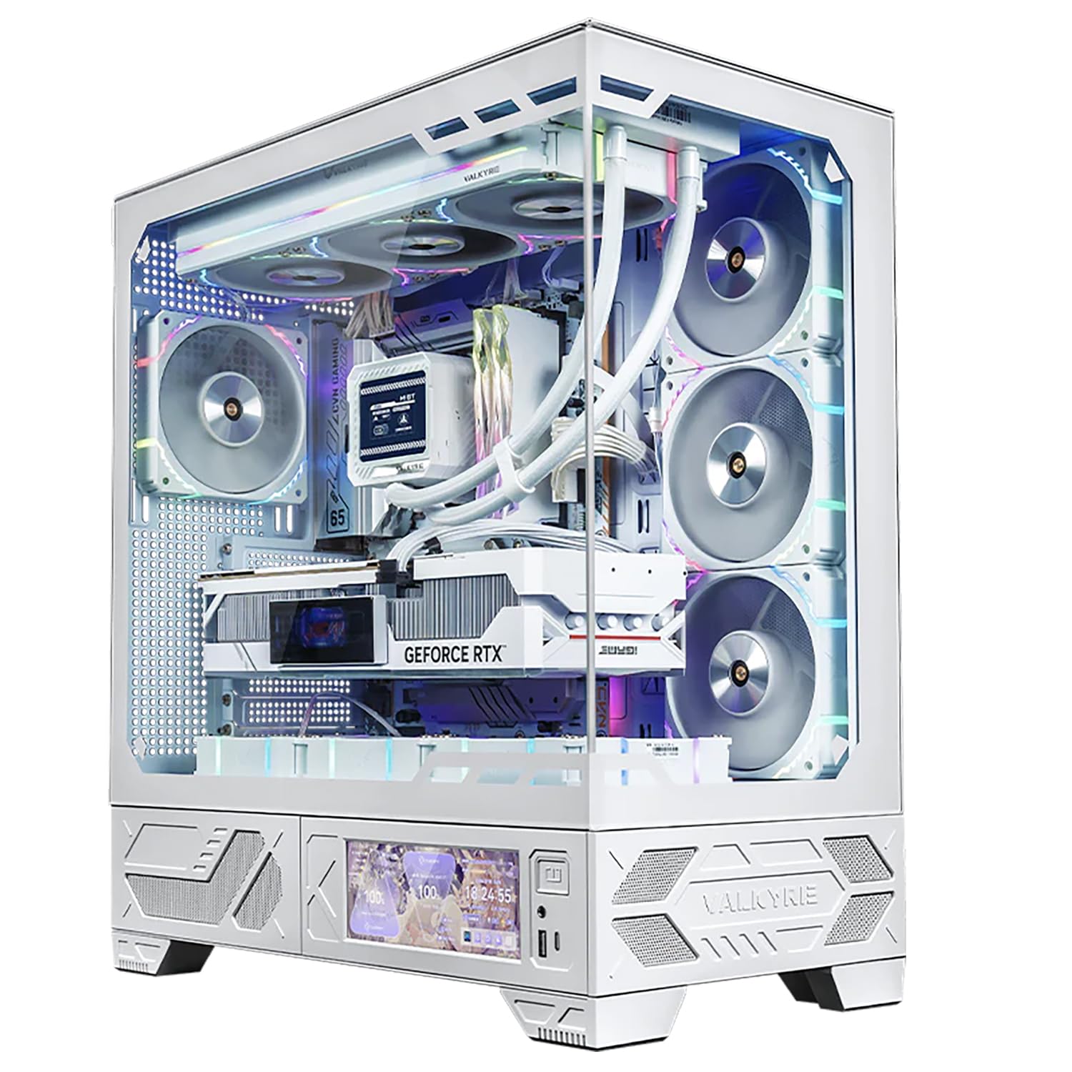 Valkyrie VK03 ATX Mid Tower Gaming PC Case LCD Display Without Fan