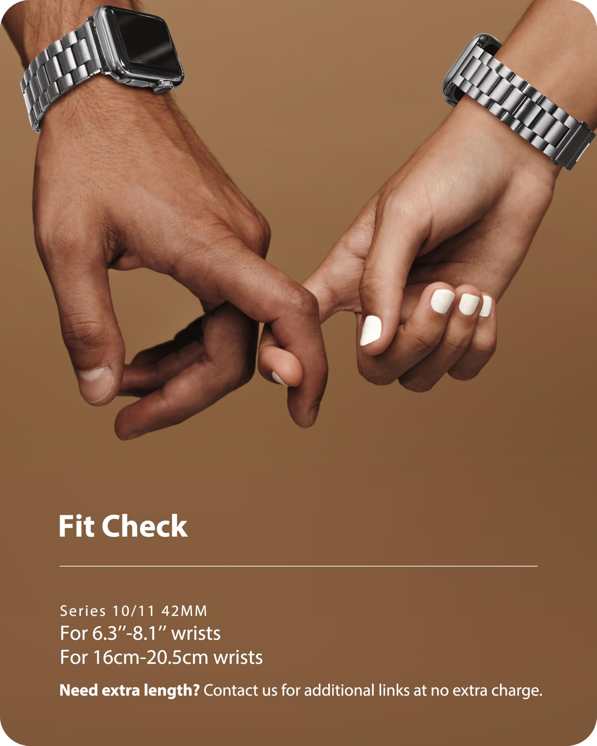Fullmosa Cinturino per Apple Watch 10 42mm, Cinturino in Acciaio Inossidabile Compatibile con Apple Watch Band 42mm Serie 11 10, Cinturini di Ricambio per Uomo e Donna, Argento
