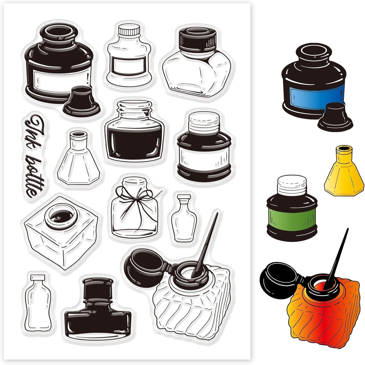 Vintage Book Clear Stamps - DIY Scrapbooking -7 Vintage Book Clear Stamps - DIY Scrapbooking -7