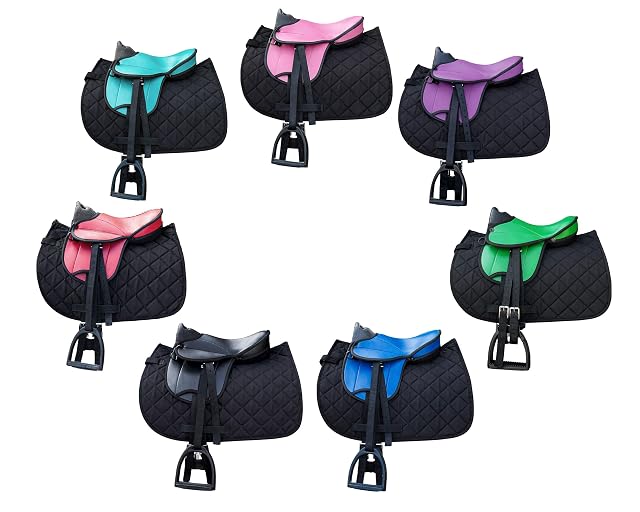 Foto 4 de 4 de Brama West - Conjunto de silla de montar para caballo de madera "My Happy Pony"