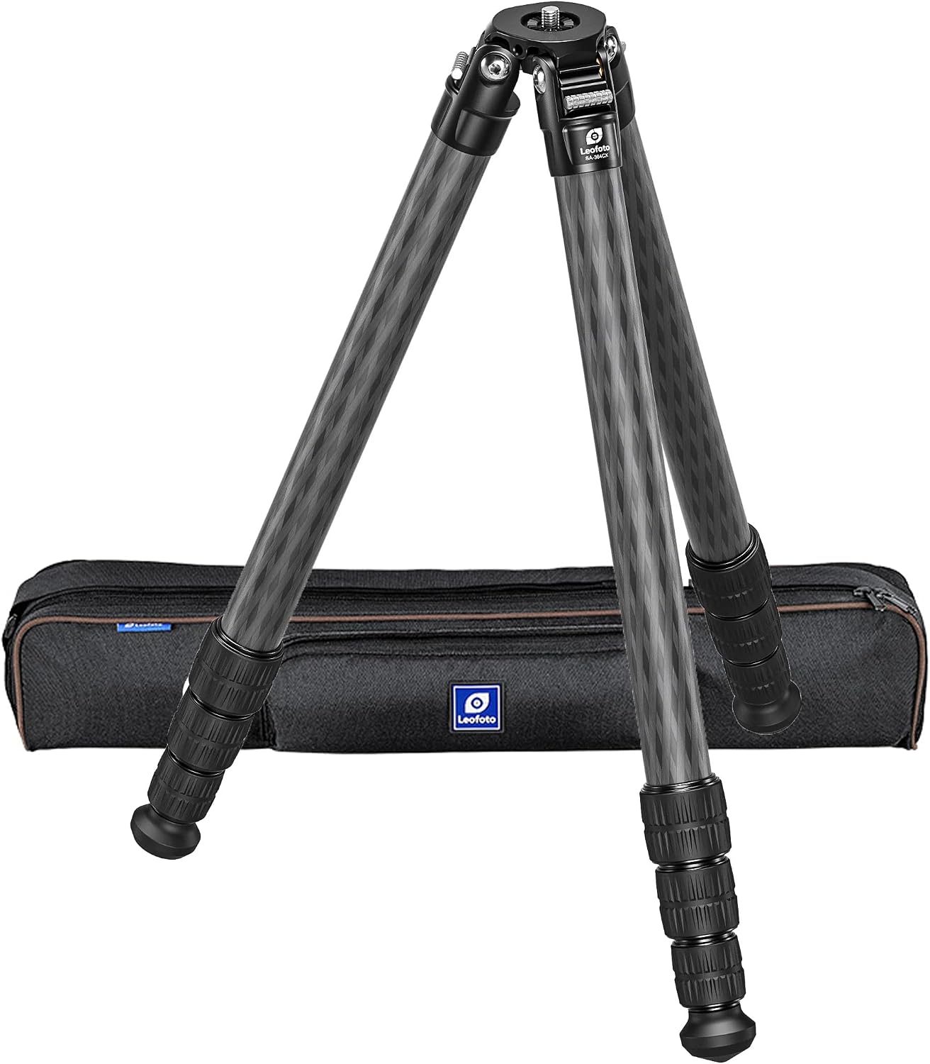 Leofoto SA-364CX 153.9cm / 60.59in Carbon Fiber Shooting/Hunting Compact Tripod, 3/8" Mounting Stud, Max Load: 30kg / 66.14lb,4 Section Professional Photography Tripod for Outdoor