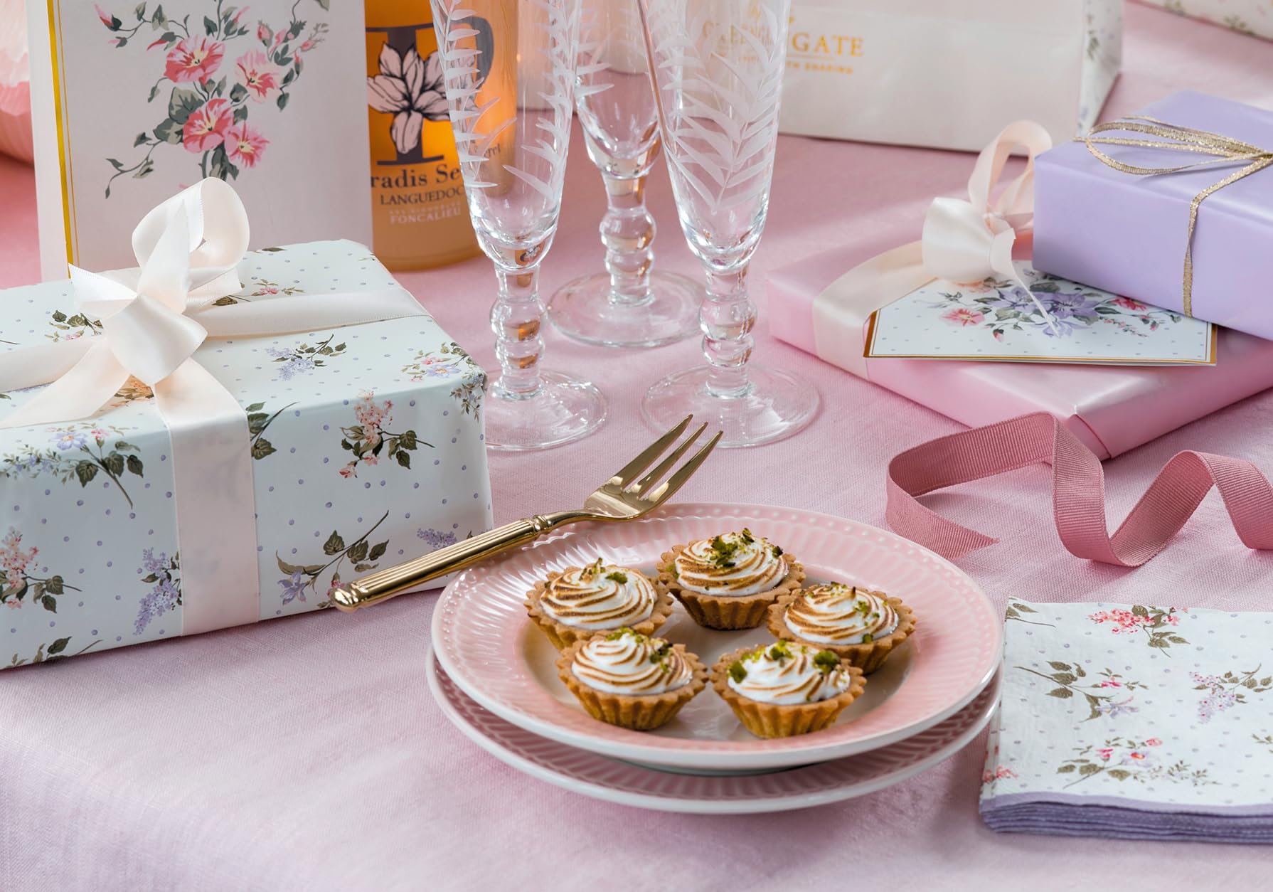 GreenGate Teller - Plate - Alice Pale Pink 20,5 cm