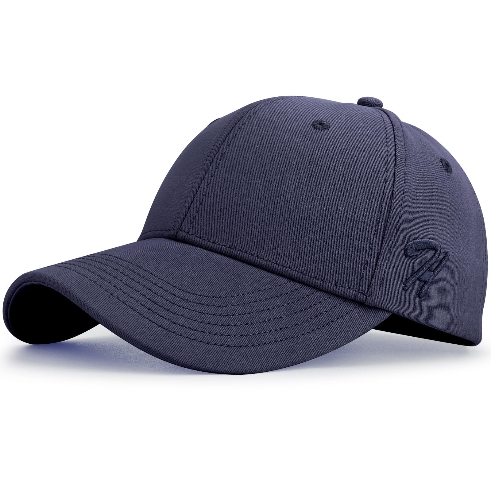 HASAGEI Baseball Cap Herren Damen 100% Baumwolle Basecap Verstellbar Baseball Kappe Reine Farbe Baseboard Baseballkappe für Tennis Golf Reisen Geschenkidee