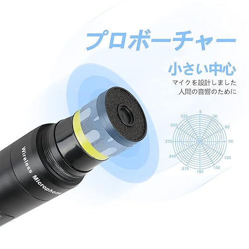 Miniatura 5 de XTUGA Sistema de micrófono inalámbrico A140 4, micrófonos inalámbricos de mano UHF con metal, rango amplio de 300 pies para karaoke, iglesia, bodas,