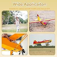 Vista 6 de MroMax Ruedas de avión RC de 0.98 pulgadas, 1 rueda de espuma de repuesto para bricolaje modelo RC avión avión