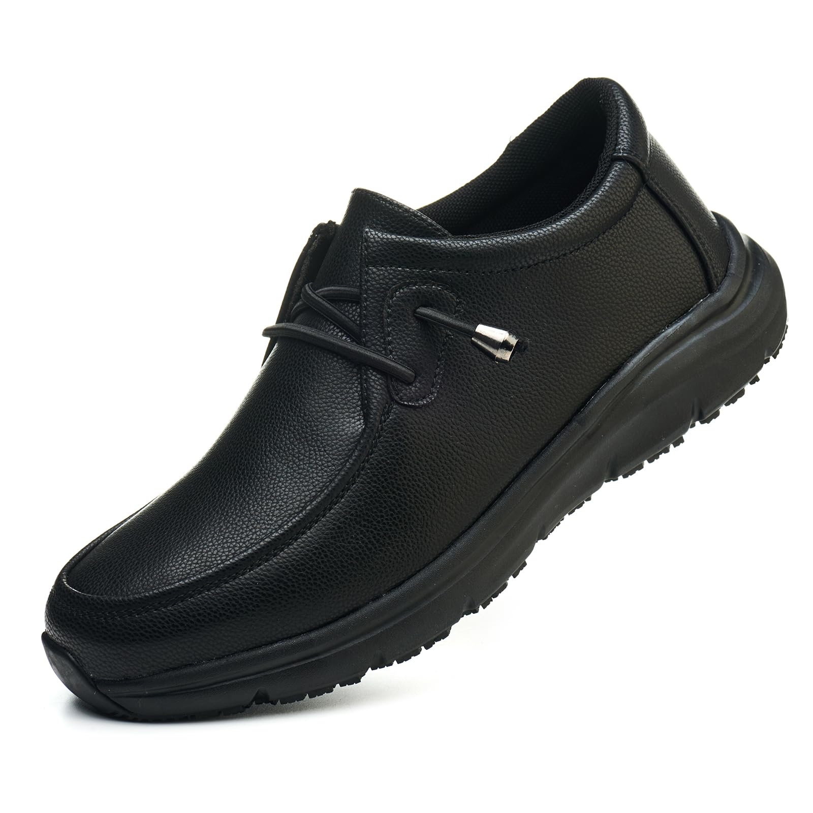 ulogu Non Slip Waterproof Work Shoes for Men Women Oil Slip Resistant Slip On Loafers Chef Kitchen Restaurant Food Service Shoe