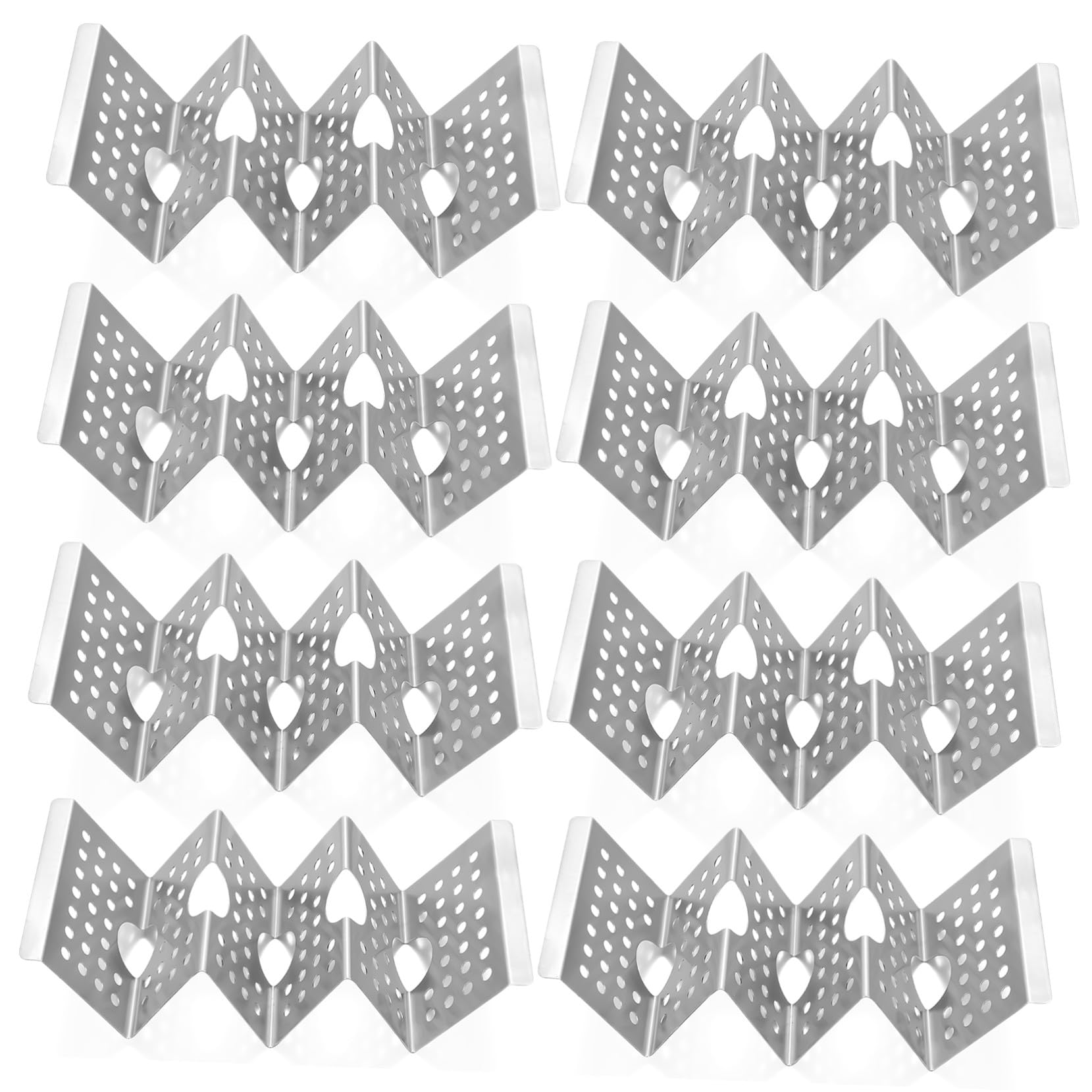 8 Piezas Soportes para Tacos de Acero Inoxidable para Cocina de Rack Decorativo para Tortillas Verticales Resistente y Seguro para Hogar y Restaurante
