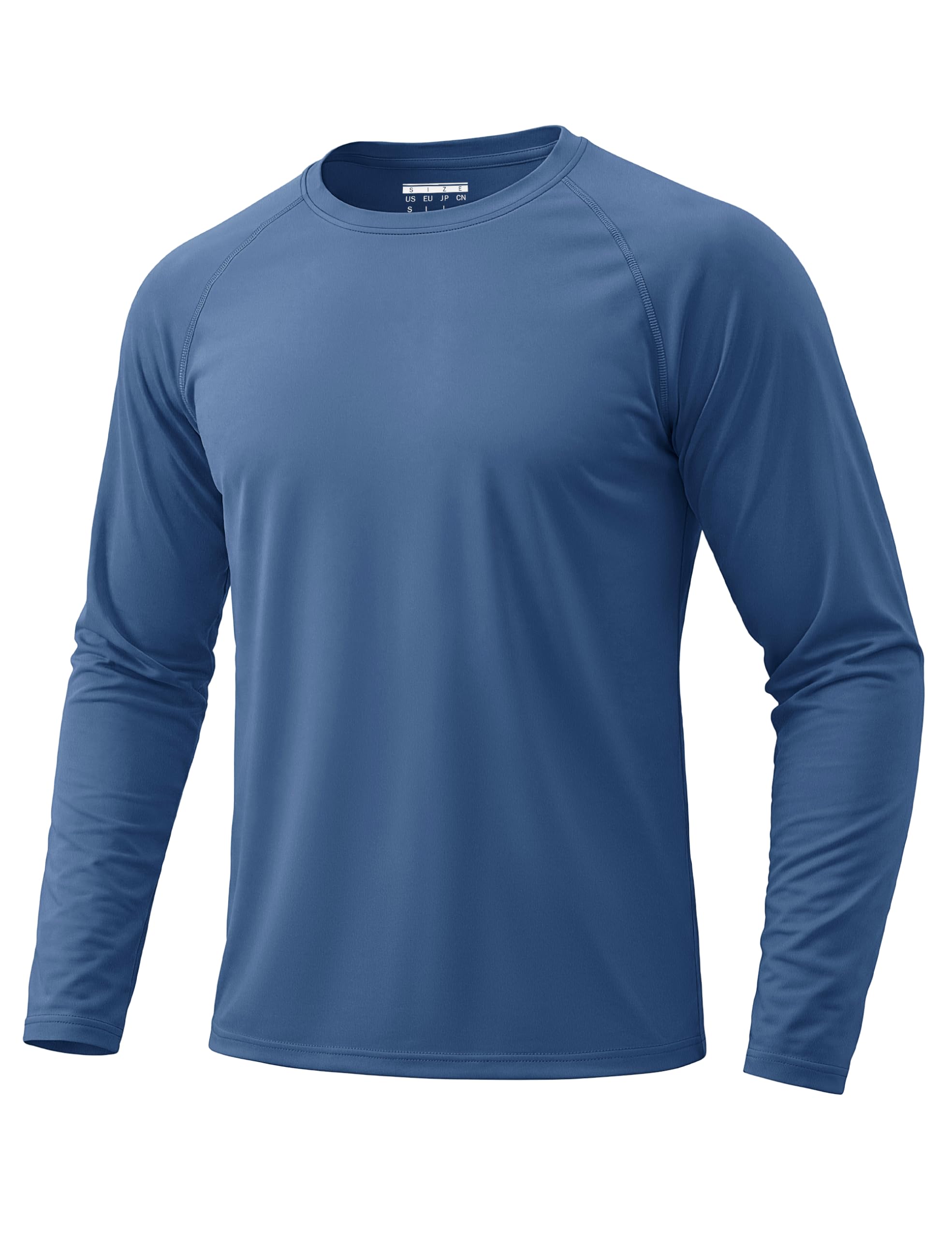 KEFITEVD Tshirt Herren Langarm UV Schutz Shirts Outdoor Funktionsshirt | UPF 50+ Rashguard, Atmungsaktiv, Leicht, Schnelltrocknend, Weiches Polyester, Flache Nähte, Knitterarm