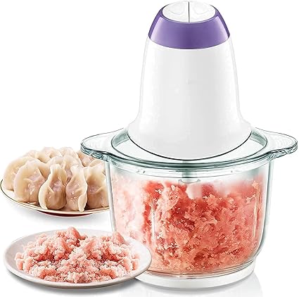 Lemish Meat Mixcer Machine Electric / Keema Machine / Electric Meat Grinder Machine Food Chopper, Meat, Vegetables, Onion Slicer Dicer, Fruit and Nuts Blender 350 Watt, 2 L Capacity
